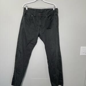 Levi's 505 Jeans Straight Leg Buttoned Zip Fly 5 Pockets Grey Black Size W34 L32